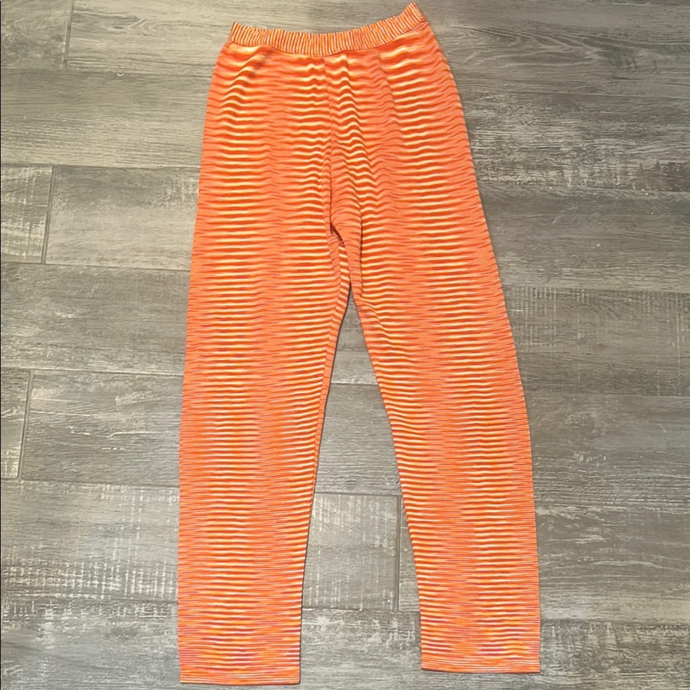Missoni Orange Striped Leggings